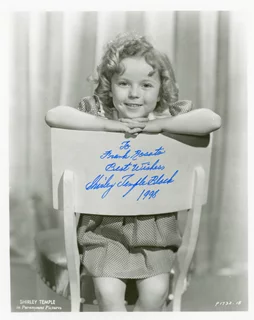 Shirley Temple-Black autograph