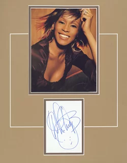 Whitney Houston autograph