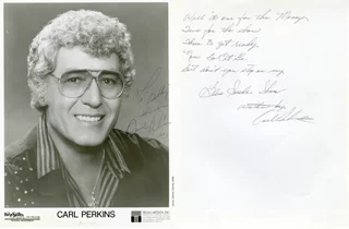 Carl Perkins autograph