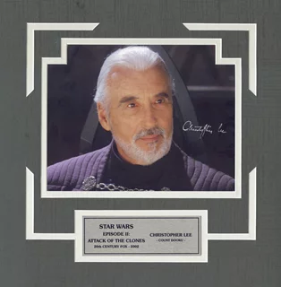 Christopher Lee autograph