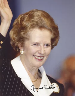 Margaret Thatcher autograph
