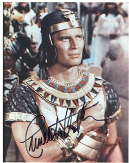 Charlton Heston autograph