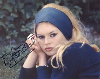 Brigitte Bardot autograph