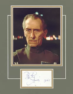 Peter Cushing autograph