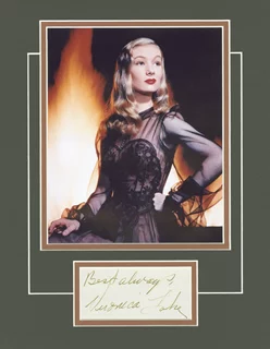 Veronica Lake autograph