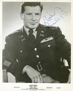 Richard Basehart autograph