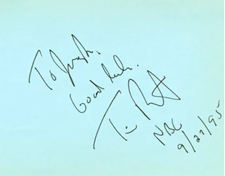 Tim Russert autograph