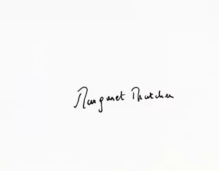Margaret Thatcher autograph
