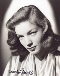 Lauren Bacall autograph