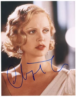 Charlize Theron autograph