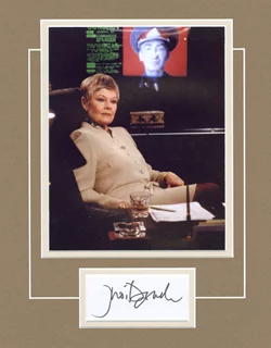Judi Dench autograph