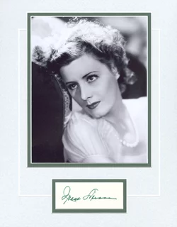 Irene Dunne autograph