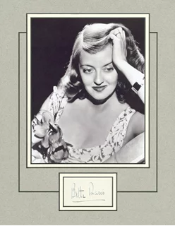 Bette Davis autograph