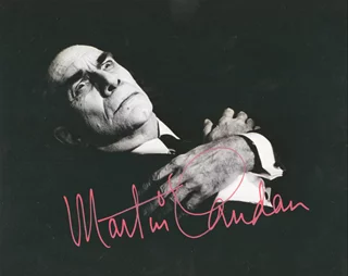 Martin Landau autograph