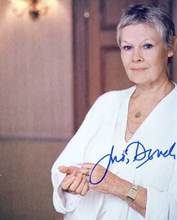 Judi Dench autograph