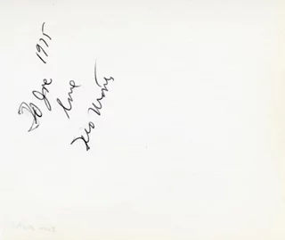 Zero Mostel autograph