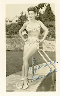 Carole Landis autograph