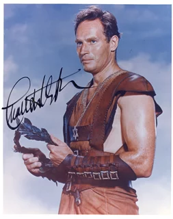 Charlton Heston autograph