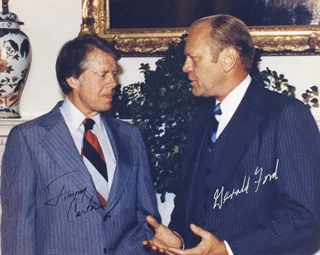 Carter & Ford autograph