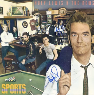 Huey Lewis and The News autograph