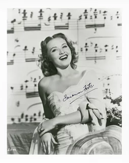 Susanna Foster autograph