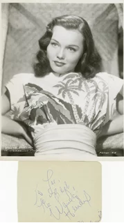 Wanda Hendrix autograph