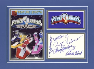 Power Rangers In Space autograph