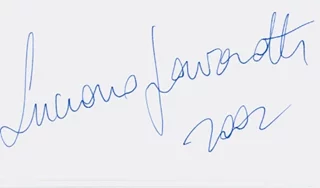 Luciano Pavarotti autograph