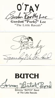 The Little Rascals autograph