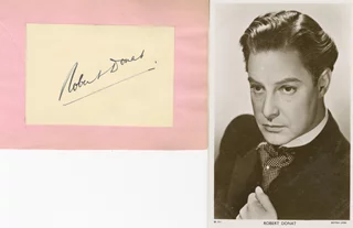 Robert Donat autograph
