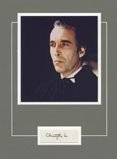 Christopher Lee autograph