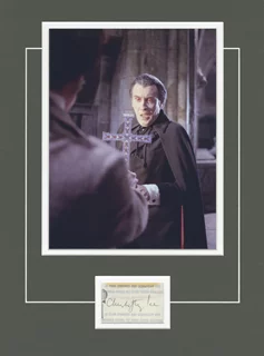 Christopher Lee autograph