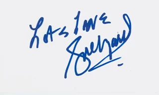 Rose Marie autograph