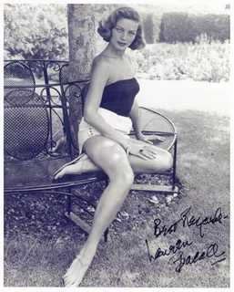 Lauren Bacall autograph