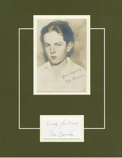 Ben Alexander autograph