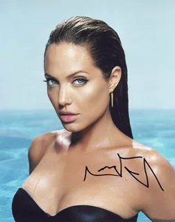 Angelina Jolie autograph