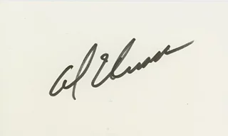 Al Unser autograph