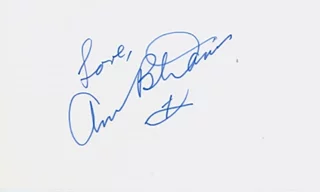 Ann B. Davis autograph