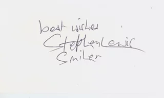 Stephen Lewis autograph