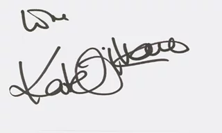 Kate O'Mara autograph