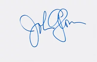 John Glover autograph