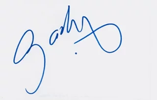 Gordon Ramsay autograph