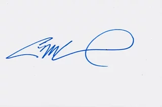 Eric McCormack autograph