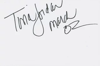 Tina Jordan autograph