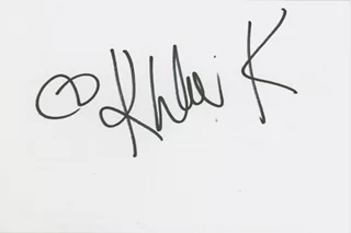 Khloe Kardashian autograph