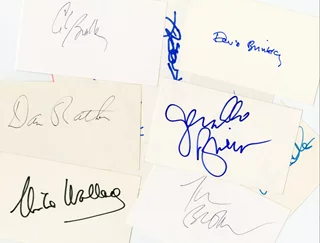 Newscasters Signature Collection autograph