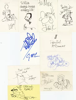 Signed Original Sketch Collection autograph