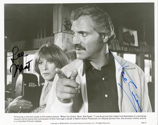 Hal Linden and Lee Grant autograph
