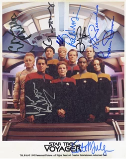 Star Trek Voyager autograph