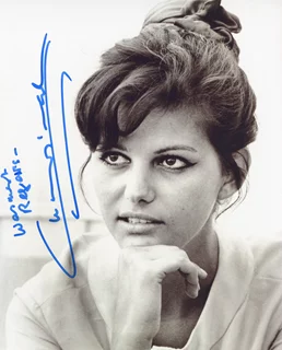 Claudia Cardinale autograph